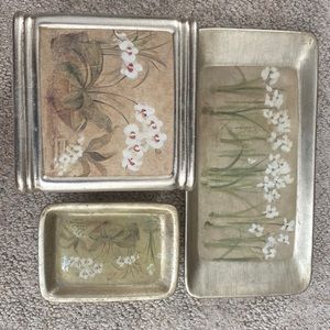 CROSCILL | Orchids & Narcissus Bath Set